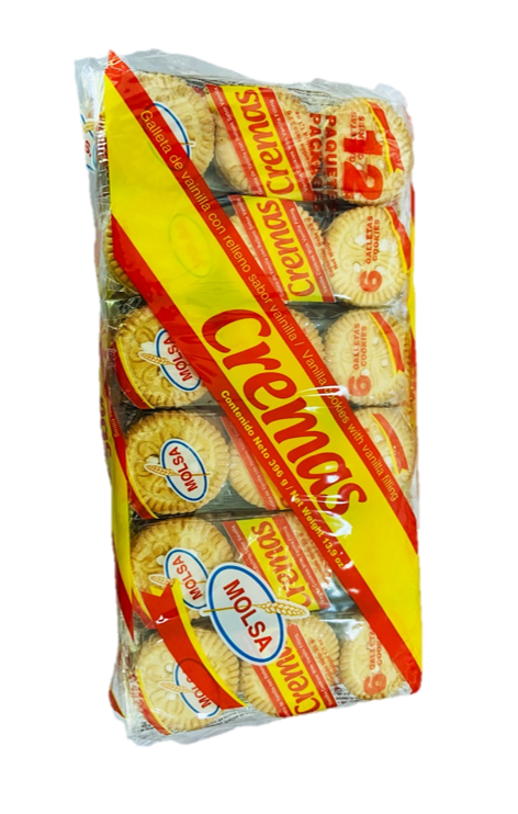 GALLETA MOLSA CREMA VAINILLA 33G 16X12
