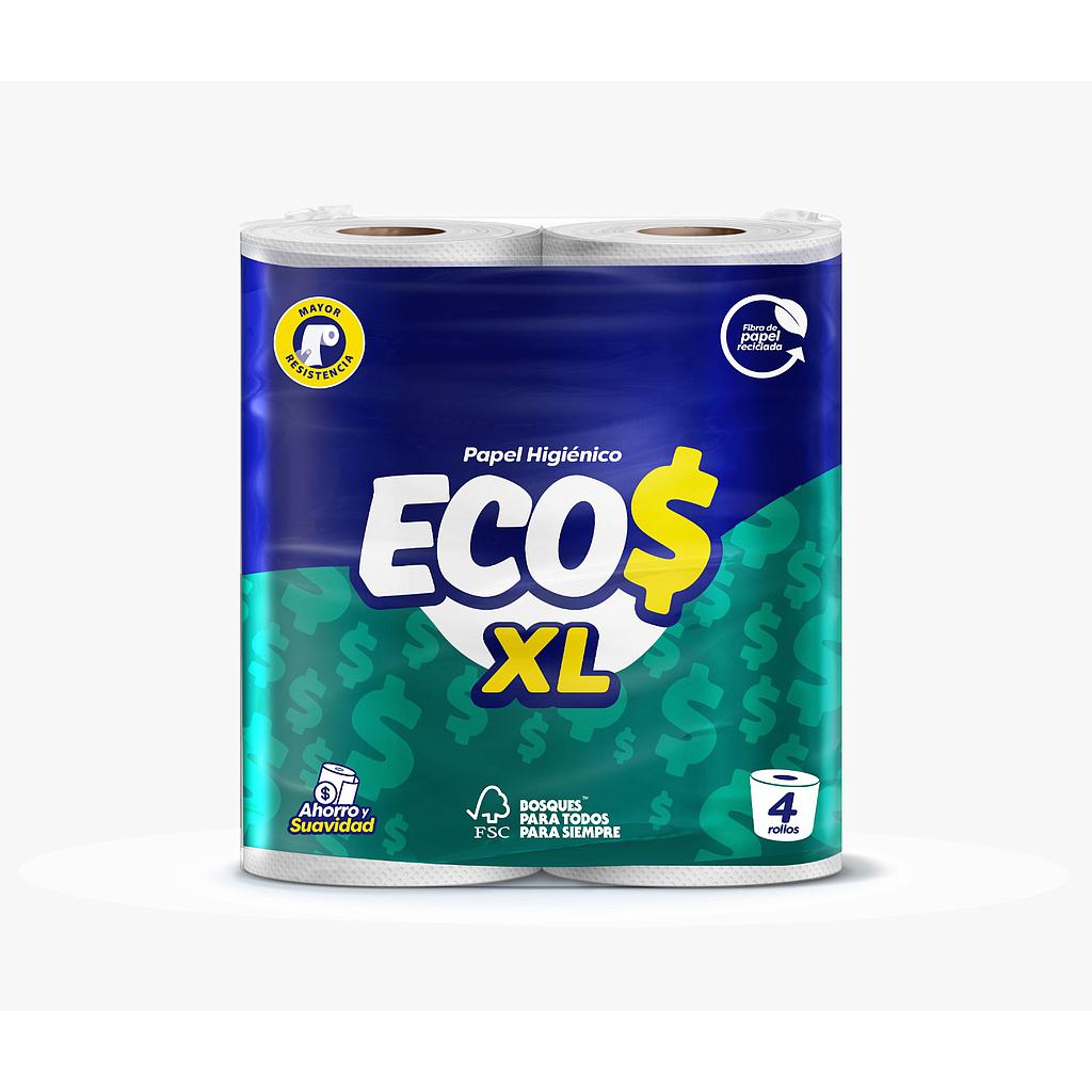 PAPEL HIGIENICO ECOS XL 390HD 12X4