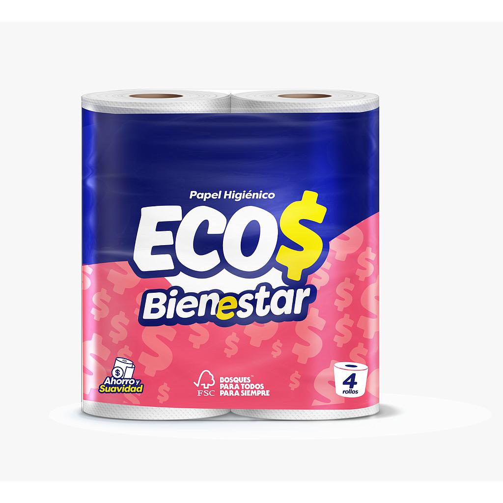 PAPEL HIGIENICO ECOS BIENESTAR 190HD 12X4