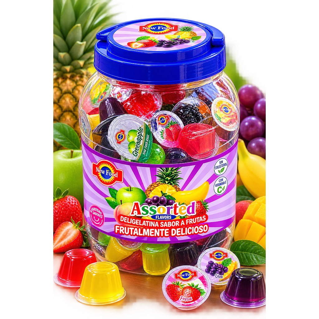 DELIGELATINA NEW FOOD JARRA LISA 6X100PZ