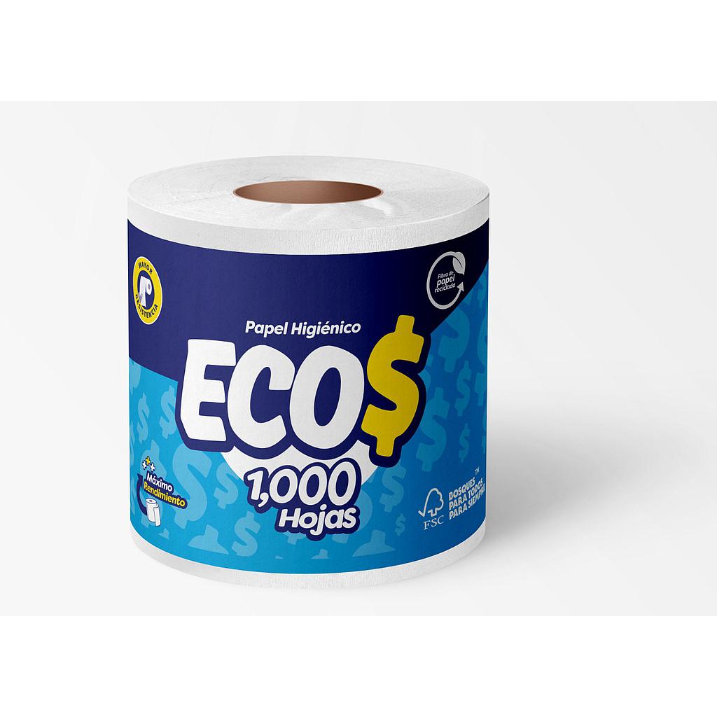 PAPEL HIGIENICO ECOS 1000H X24