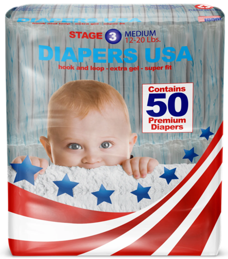 PAÑAL DIAPERS USA &quot;5&quot; &quot;XG&quot; 6X50