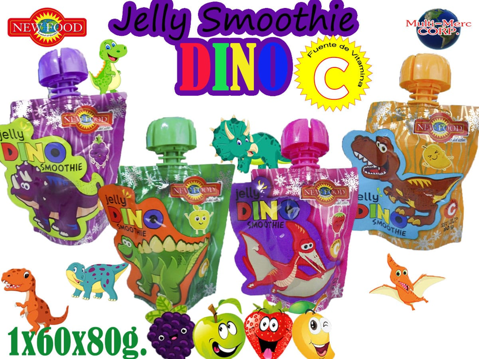 JELLY SMOOTHIE DINO NEW FOOD 5X12PZ