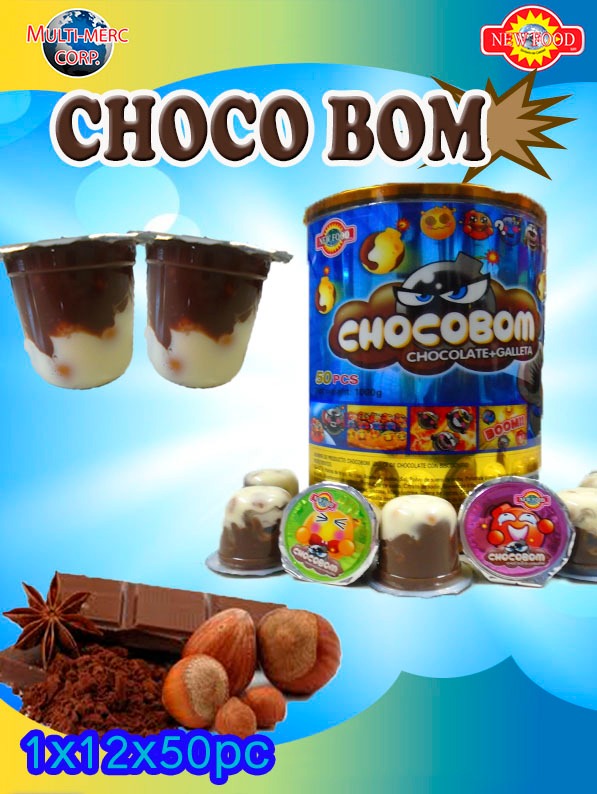 CHOCO BOM CHOCOLATE NEW FOOD 12X50PZ