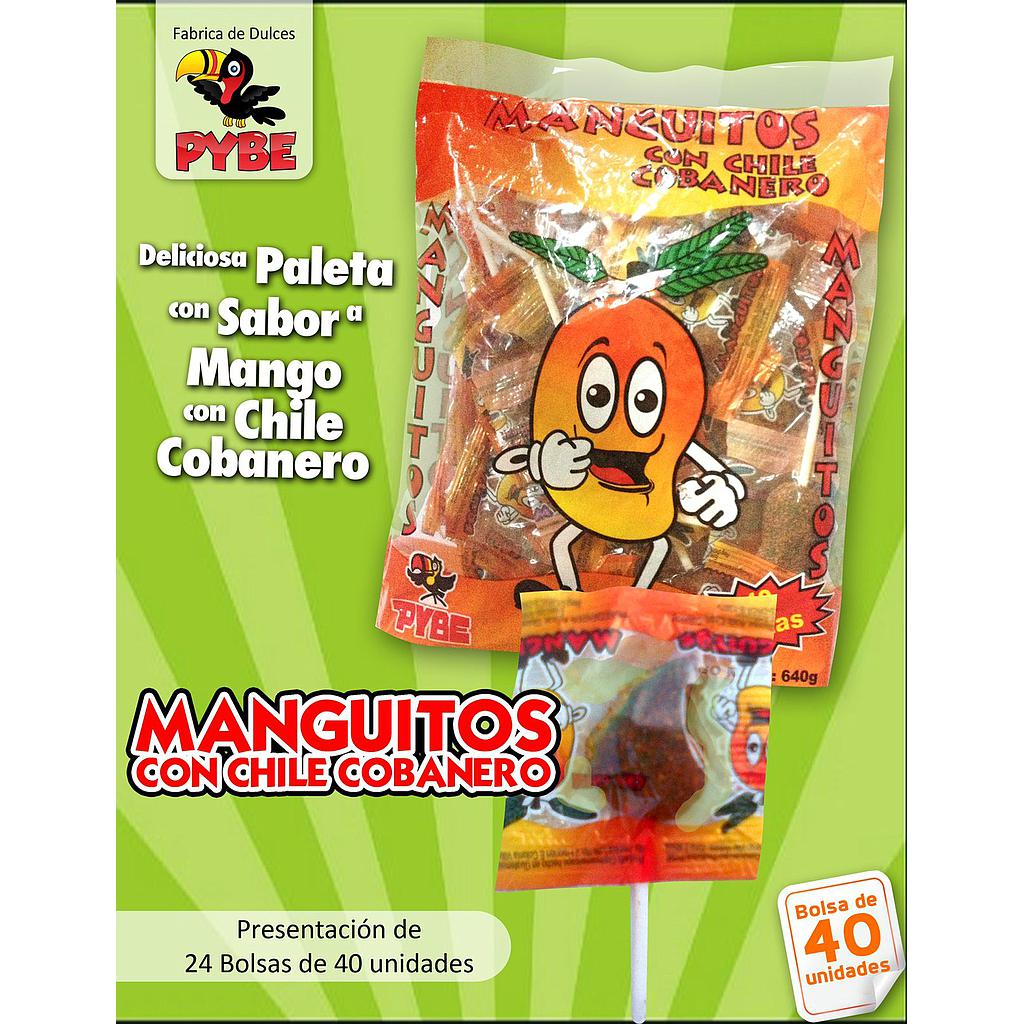 PALETA PYBE CON SABOR A MANGO PICANTE 24X40