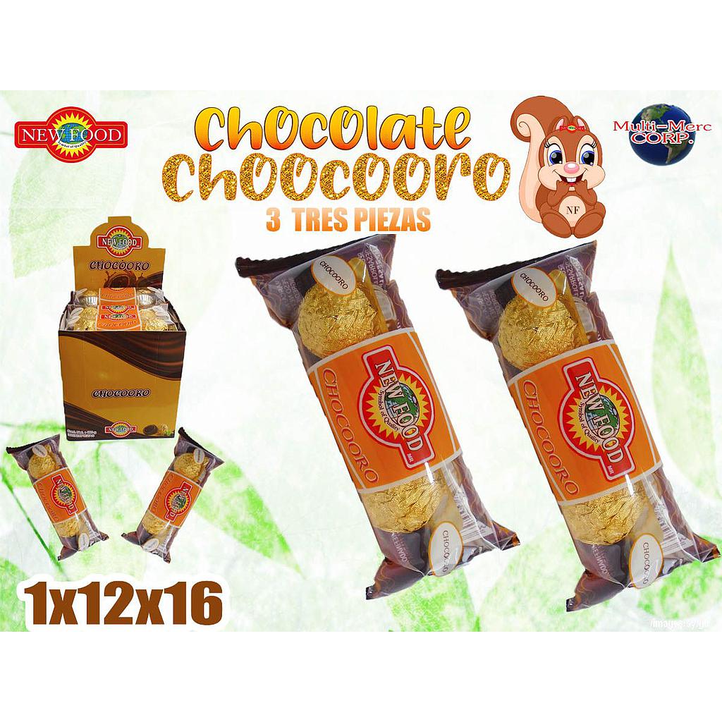 CHOCOORO NEW FOOD 12X16X3PZ