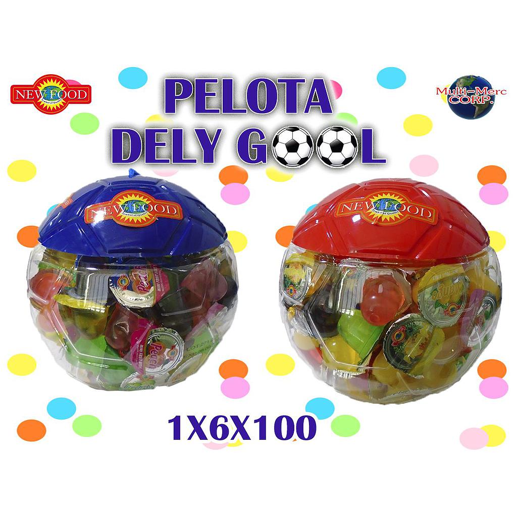 PELOTA DELY GOOL NEW FOOD 1X6X100PZ