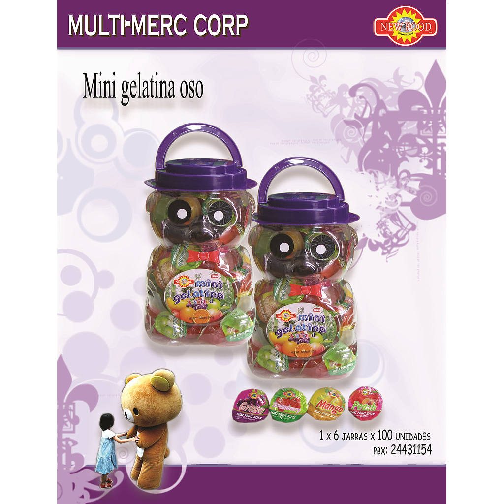 DELIGELATINA NEW FOOD OSO 6X100