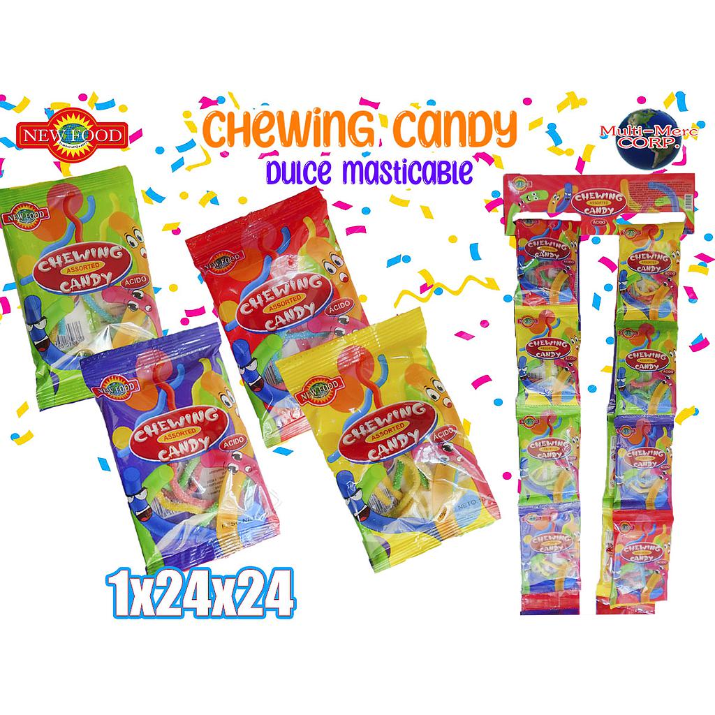 CHEWING CANDY NEW FOOD DULCE MASTICABLE (culebritas) 24X24PZ