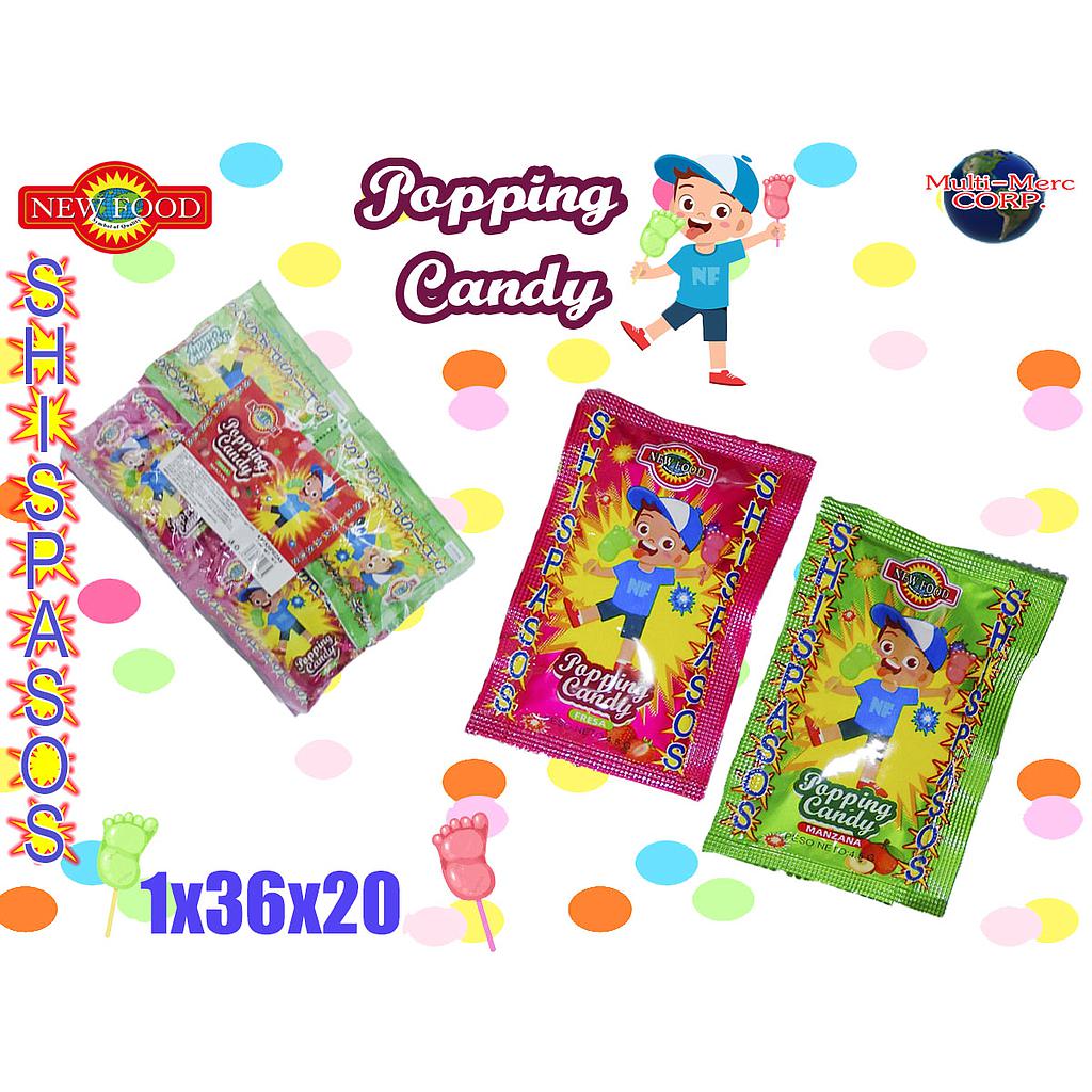 POPPING CANDY NEW FOOD DULCE PIECITO 36X20PZ