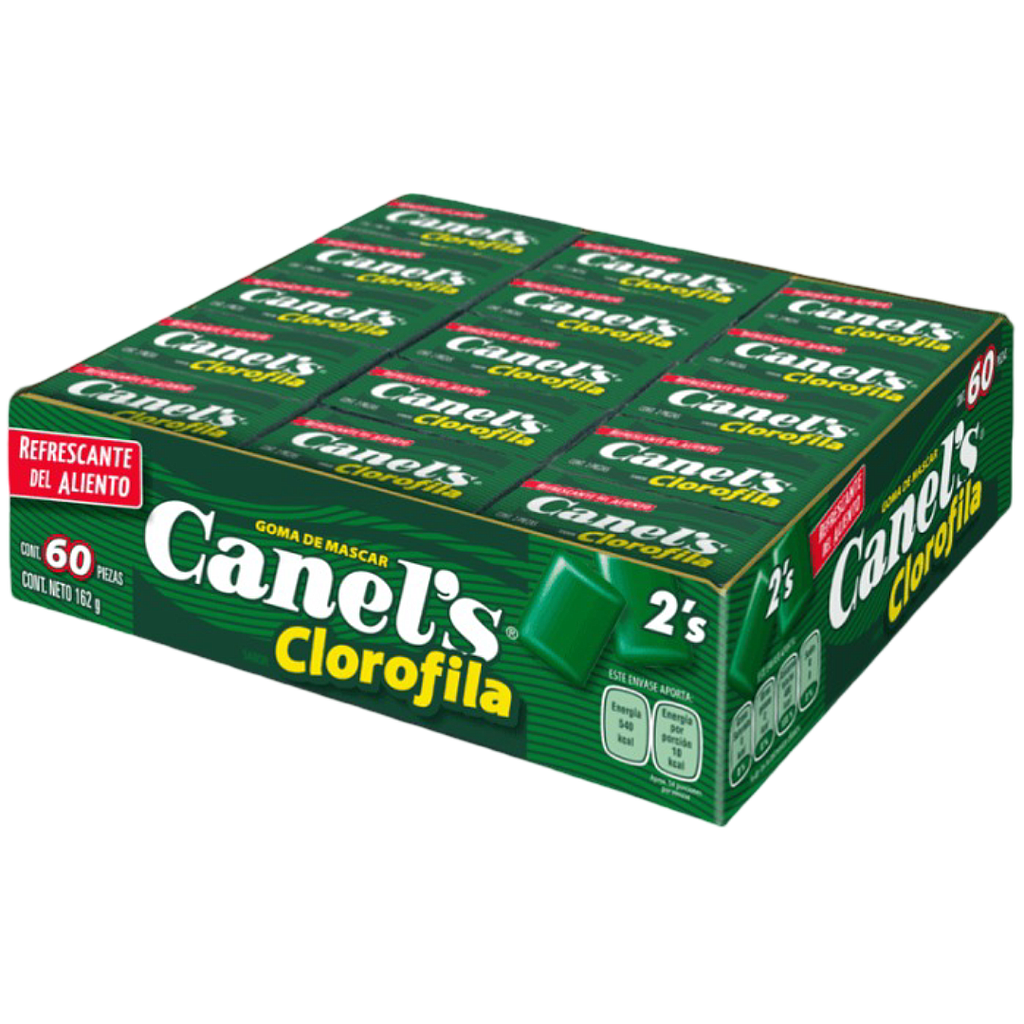 GOMA DE MASCAR CANEL'S 2PS CLOROFILA 30X60