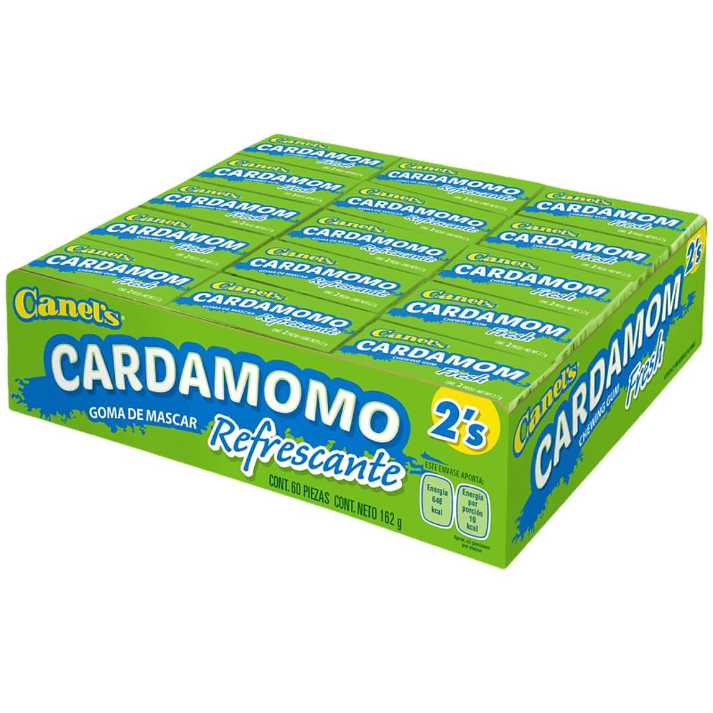 GOMA DE MASCAR CANEL'S 2PS CARDAMOMO 30X60