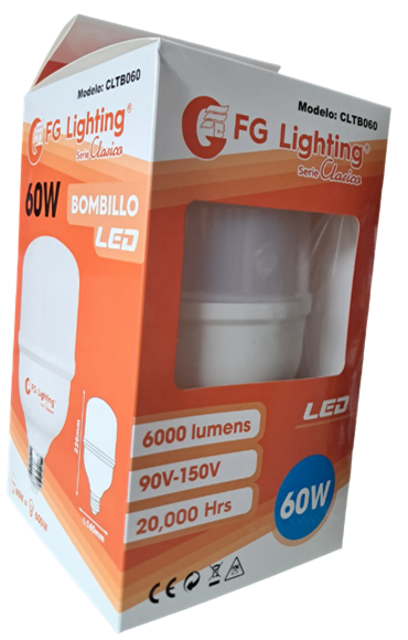 BOMBILLA FG CLASICO LED GARRAFON 60W CLTB060 X20