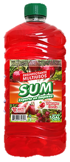 SUM DESINFECTANTE GALON MANZANA CANELA X4