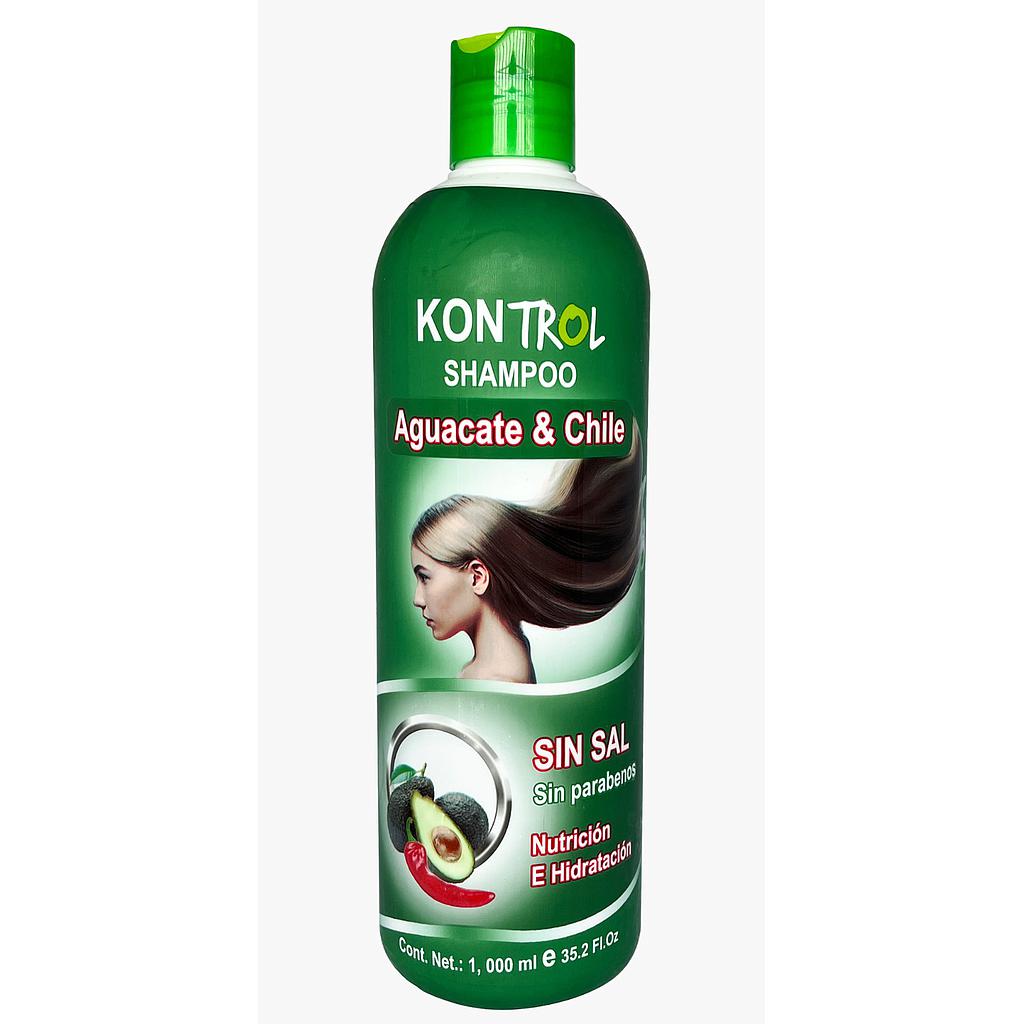 SHAMPOO KONTROL SIN SAL LITRO AGUACATE Y CHILE X12