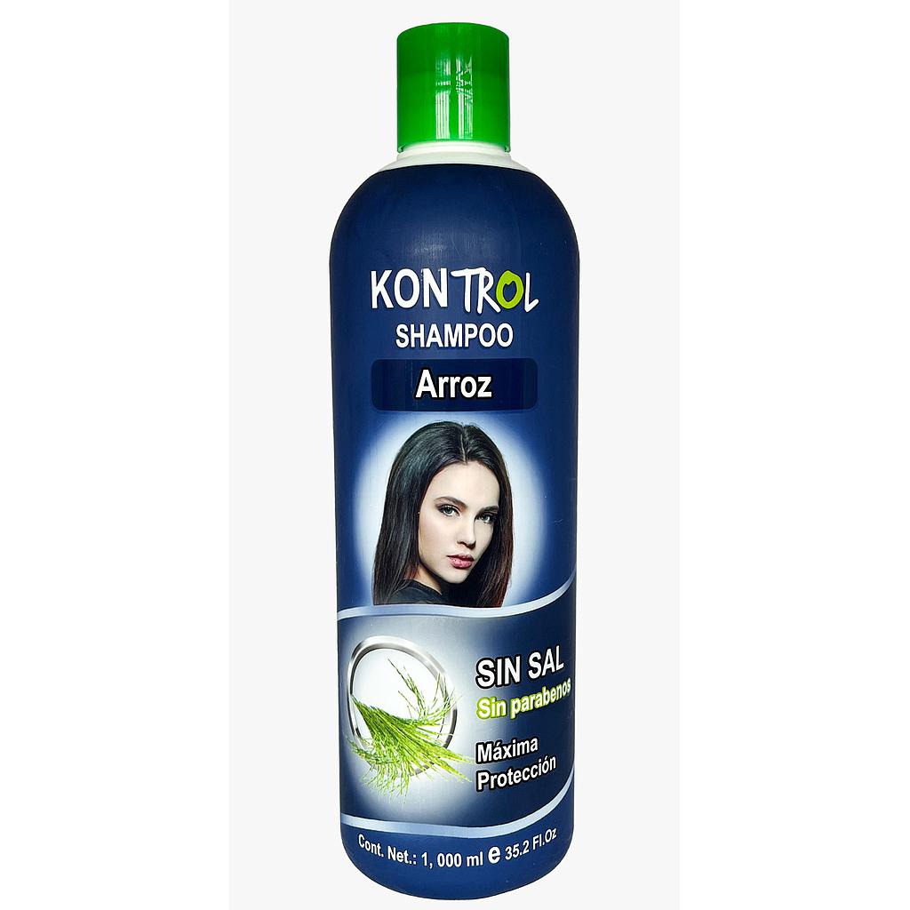 SHAMPOO KONTROL SIN SAL LITRO ARROZ X12