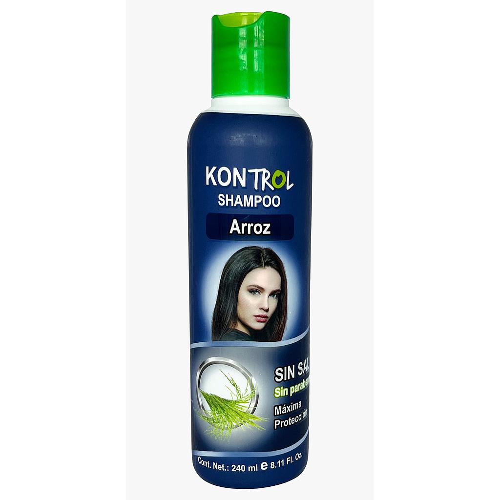 SHAMPOO KONTROL SIN SAL 240ML ARROZ X24