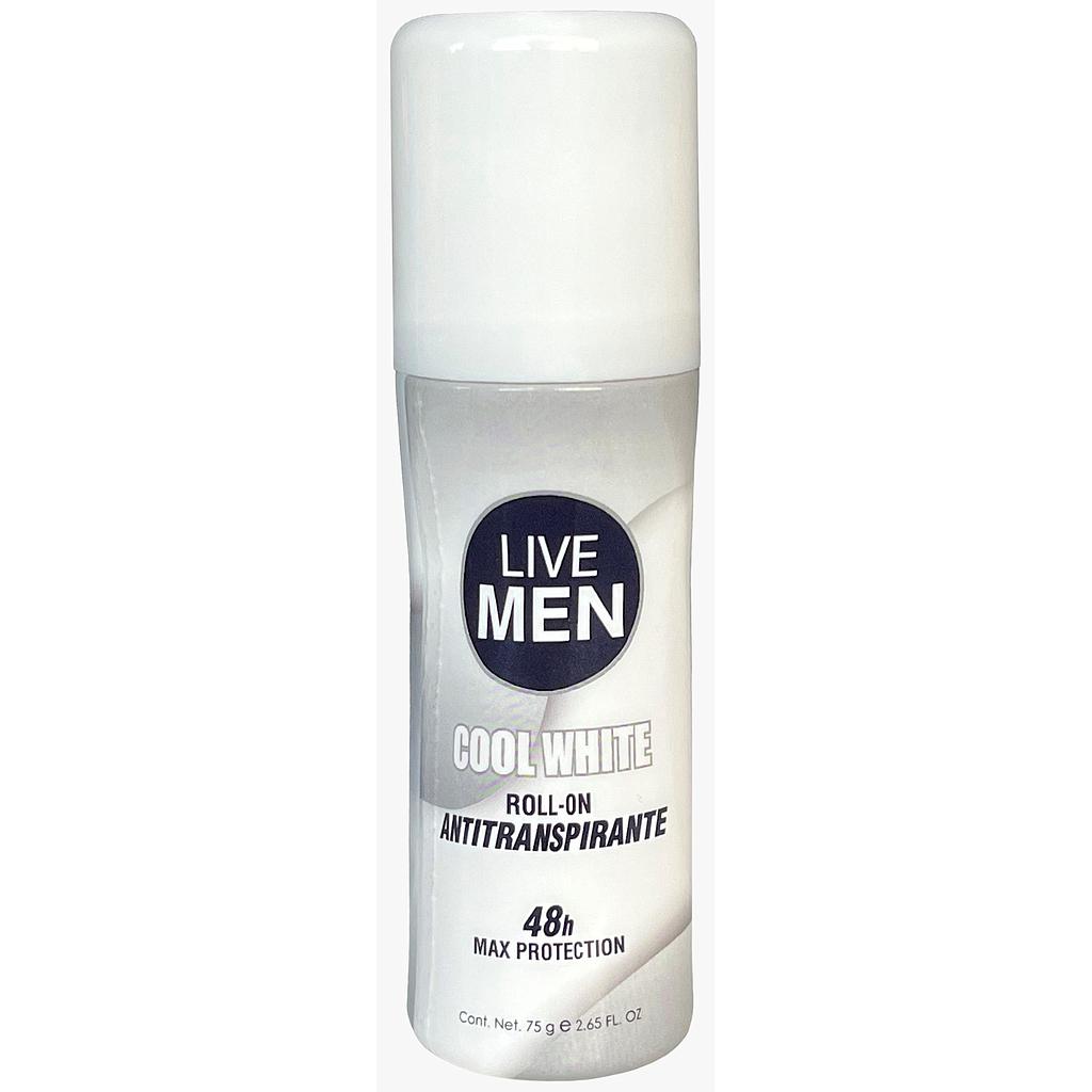 ROLLON LIVE MEN WHITE 75G X24