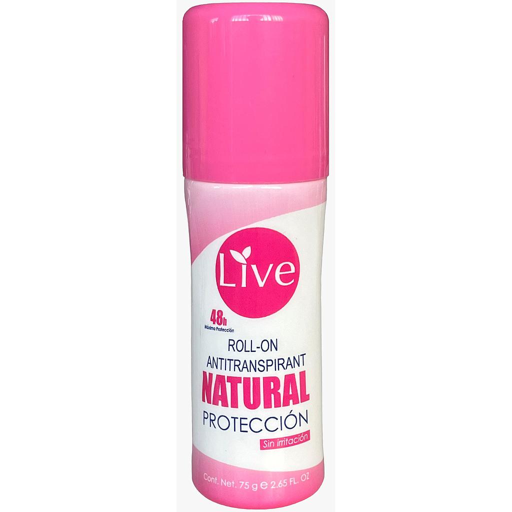 ROLLON LIVE NATURAL 75G X24