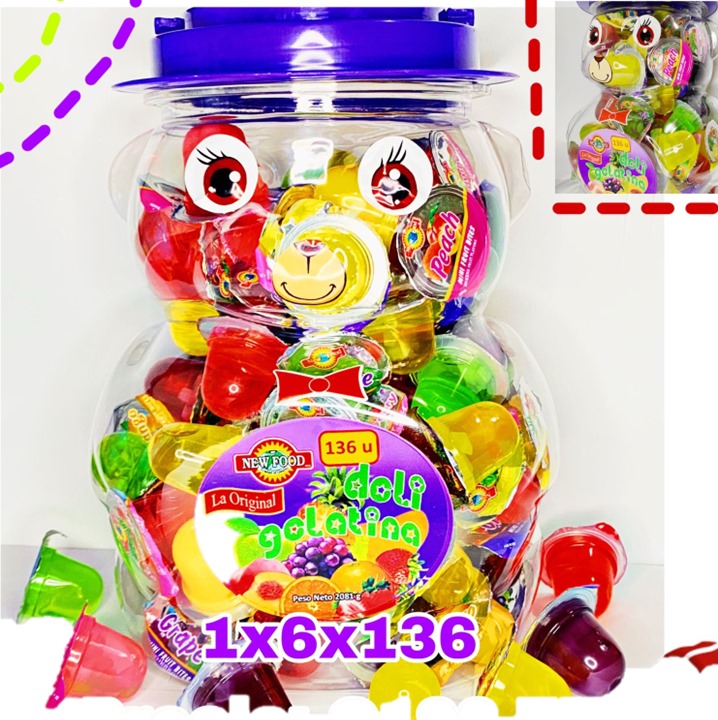 GELATINA OSO PLUS NEW FOOD 1X6X136