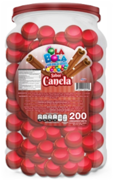 CHICLE CANICA OLABOLON CANELA BOTE 6X200