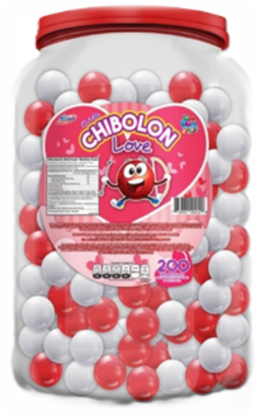 CHICLE CANICA OLABOLON LOVE BOTE 6X200
