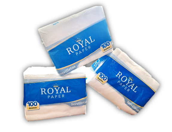 SERVILLETA ROYAL PAPER BLANCA 100G X10