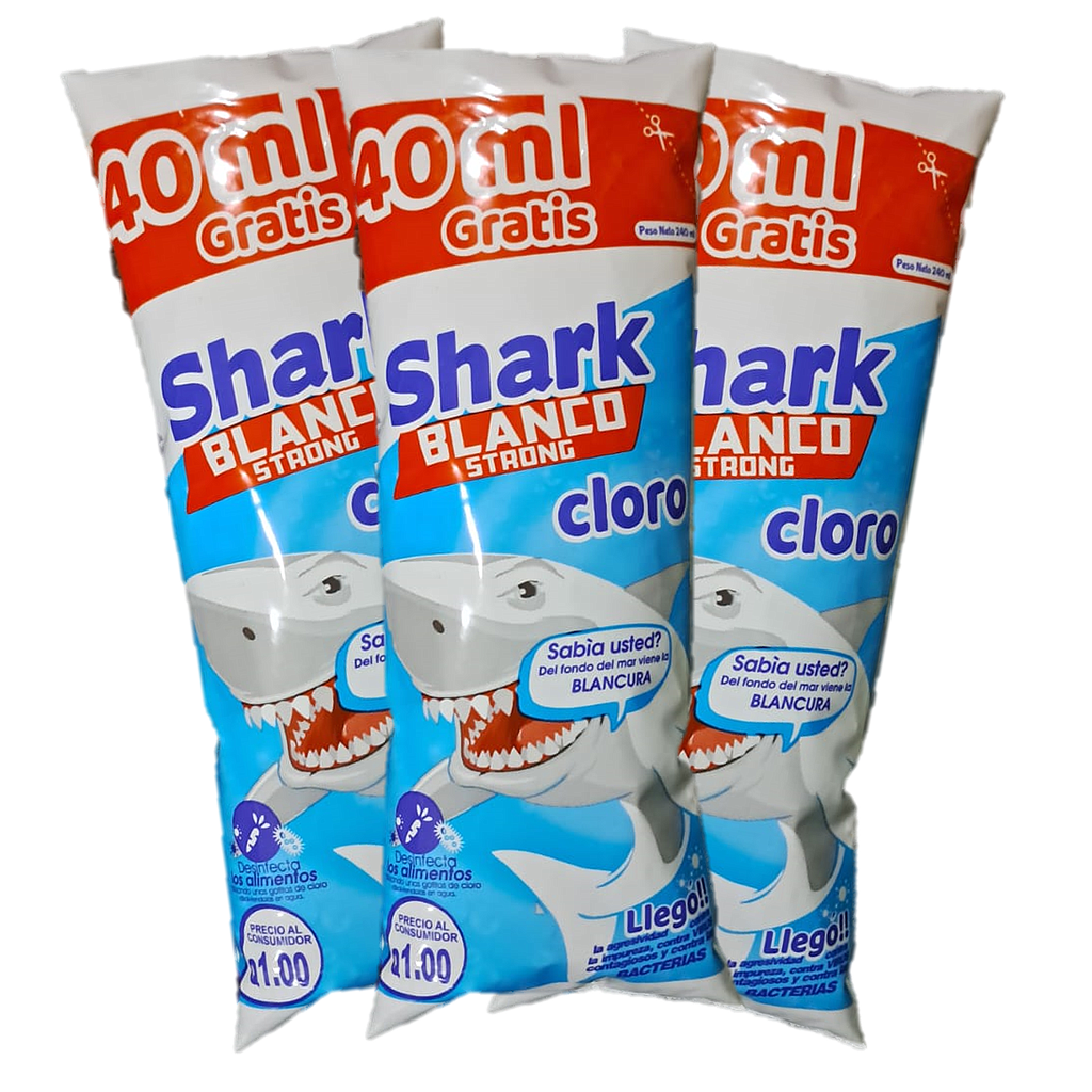 CLORO SHARK BLANCO 240ML 12X6