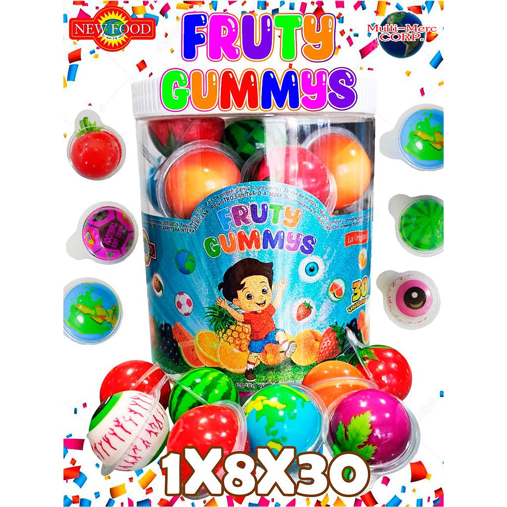 FRUTY GUMMYS NEW FOOD 8X30PZ