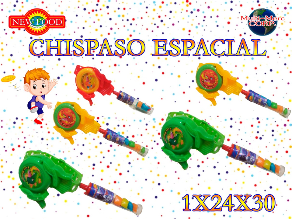 CHICLE CHISPASO ESPACIAL NEW FOOD24X30PZ