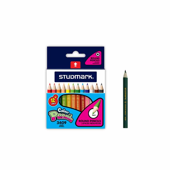 CRAYON DE MADERA STUDMARK ST-03409 12 COL CORTO X288