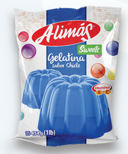 GELATINA ALIMAS CHICLE 454G X12