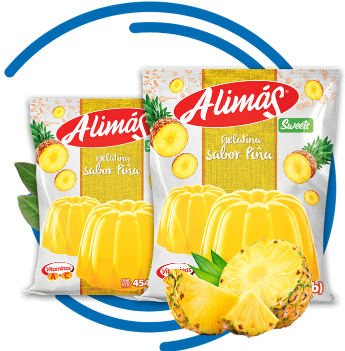 GELATINA ALIMAS PIÑA 454G X12