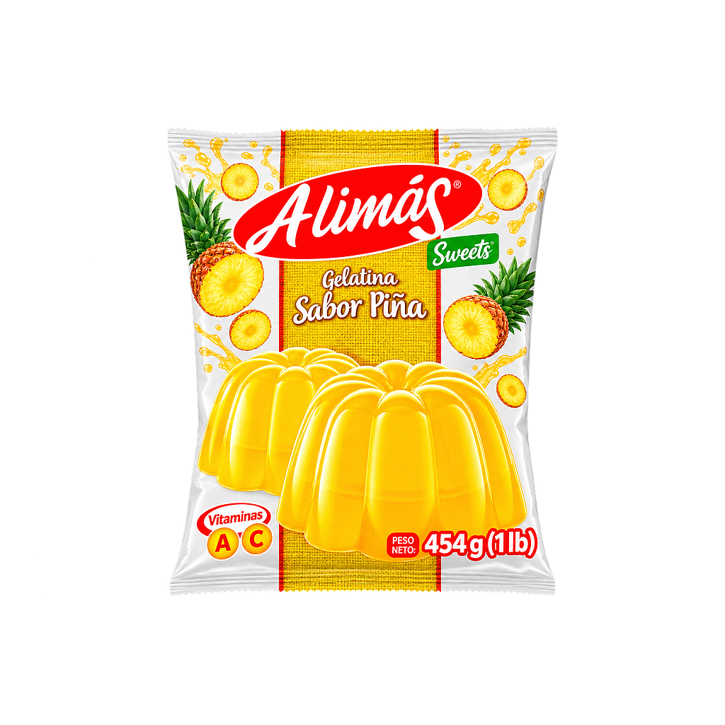 GELATINA ALIMAS PIÑA 454G X12