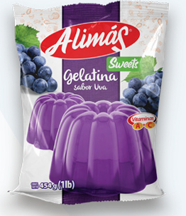 GELATINA ALIMAS UVA 454G X12
