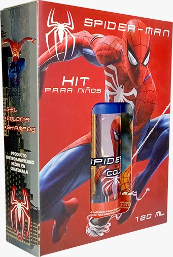 ESTUCHE SPIDERMAN 120ML 24X3