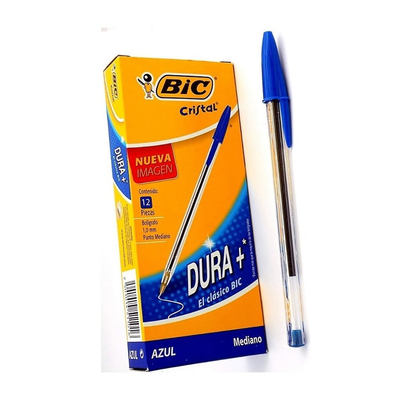 LAPICERO BIC CLASICO MEDIANO AZUL 100X12