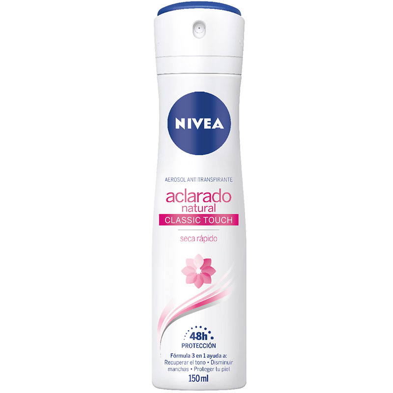 NIVEA AEROSOL ACLARADO NAT CLASSIC TOUCH 150ML X12