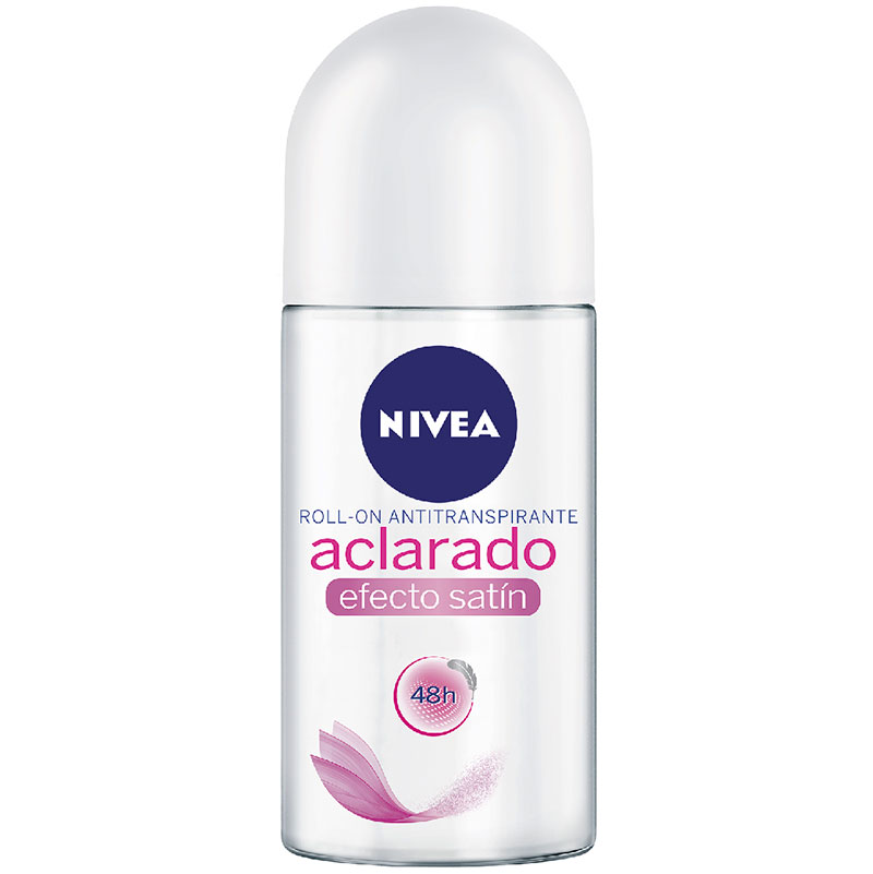NIVEA ROLLON ACLARADO NAT EFECTO SATIN 50ML  X12
