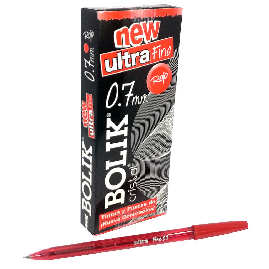 LAPICERO BOLIK ULTRA FINO ROJO 100X12
