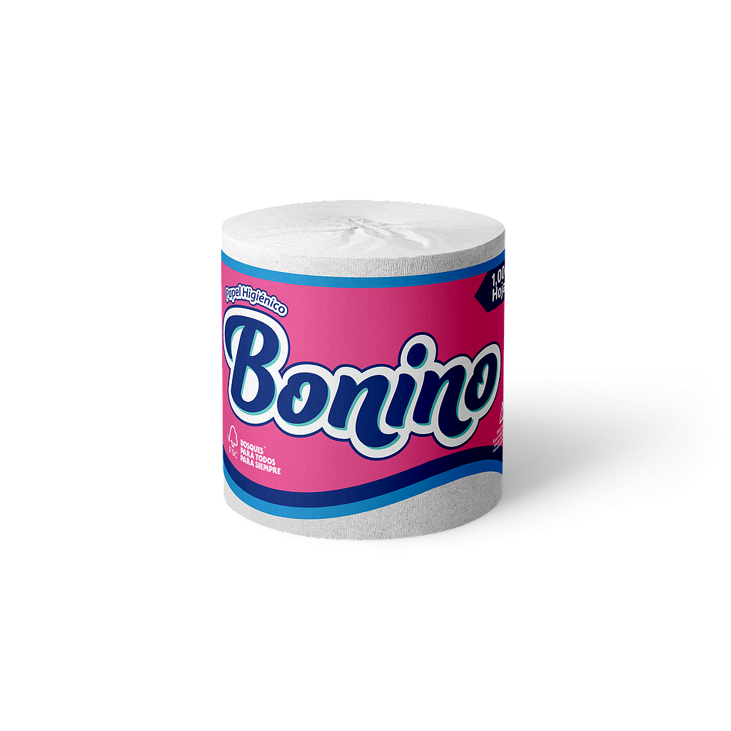 PAPEL HIGIENICO BONINO BASICO 1000H 24X1
