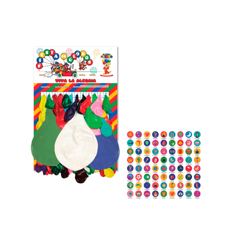 CARTON DE GLOBO SURTIDO 100X144