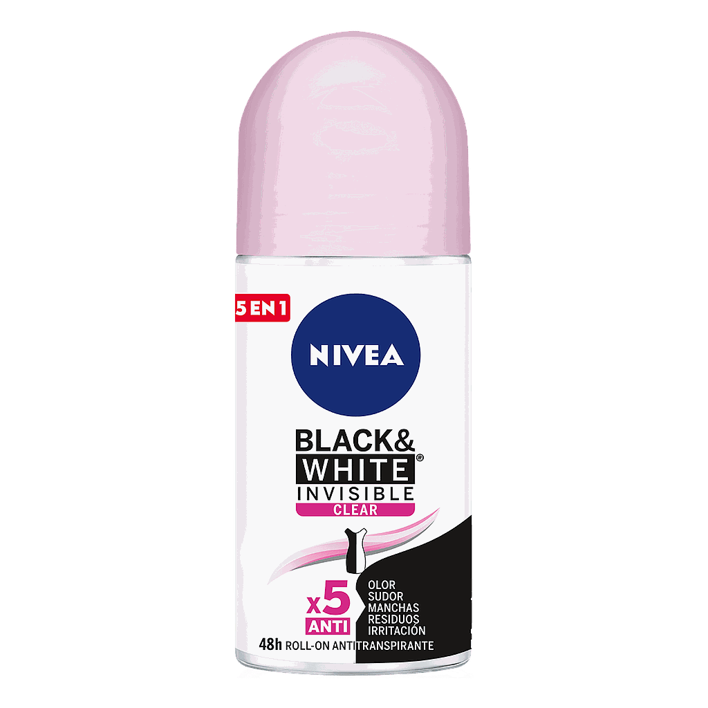 NIVEA ROLLON INVISIBLE CLEAR 50ML X12