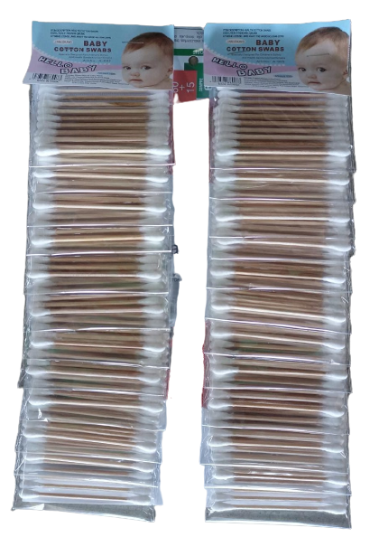 CARTON HISOPO DE MADERA X24