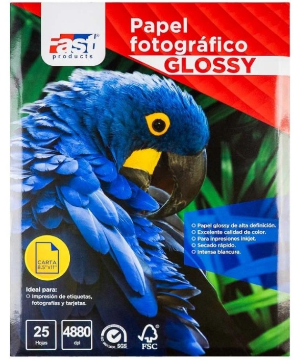 PAPEL FOTOGRAFICO FAST PX25 T/CARTA 200 GR
