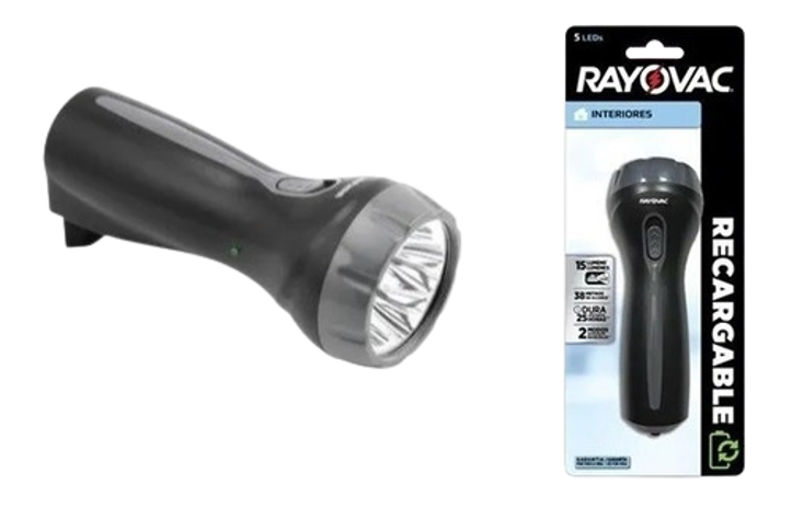 RAYO VAC LINTERNA RECARGABLE 5 LED X24