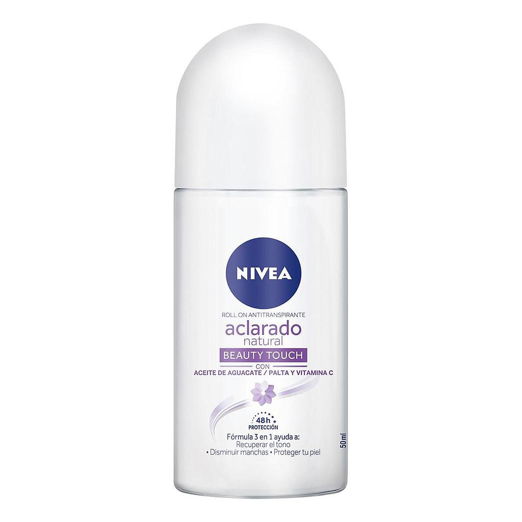 NIVEA ROLLON ACLARADO NAT BEAUTY 50ML X12