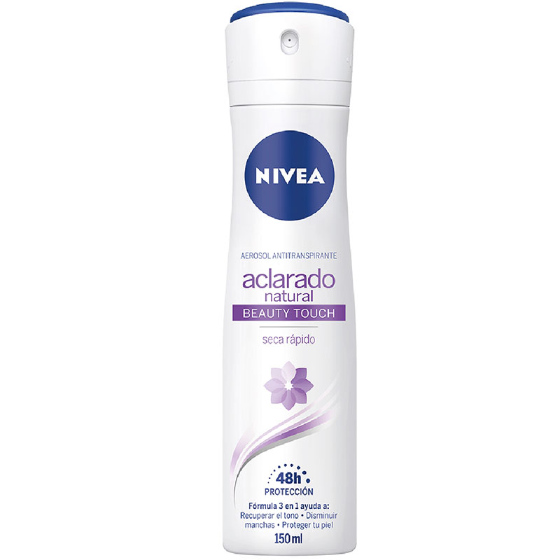 NIVEA AEROSOL ACLARADO NAT BEAUTY 150ML X12