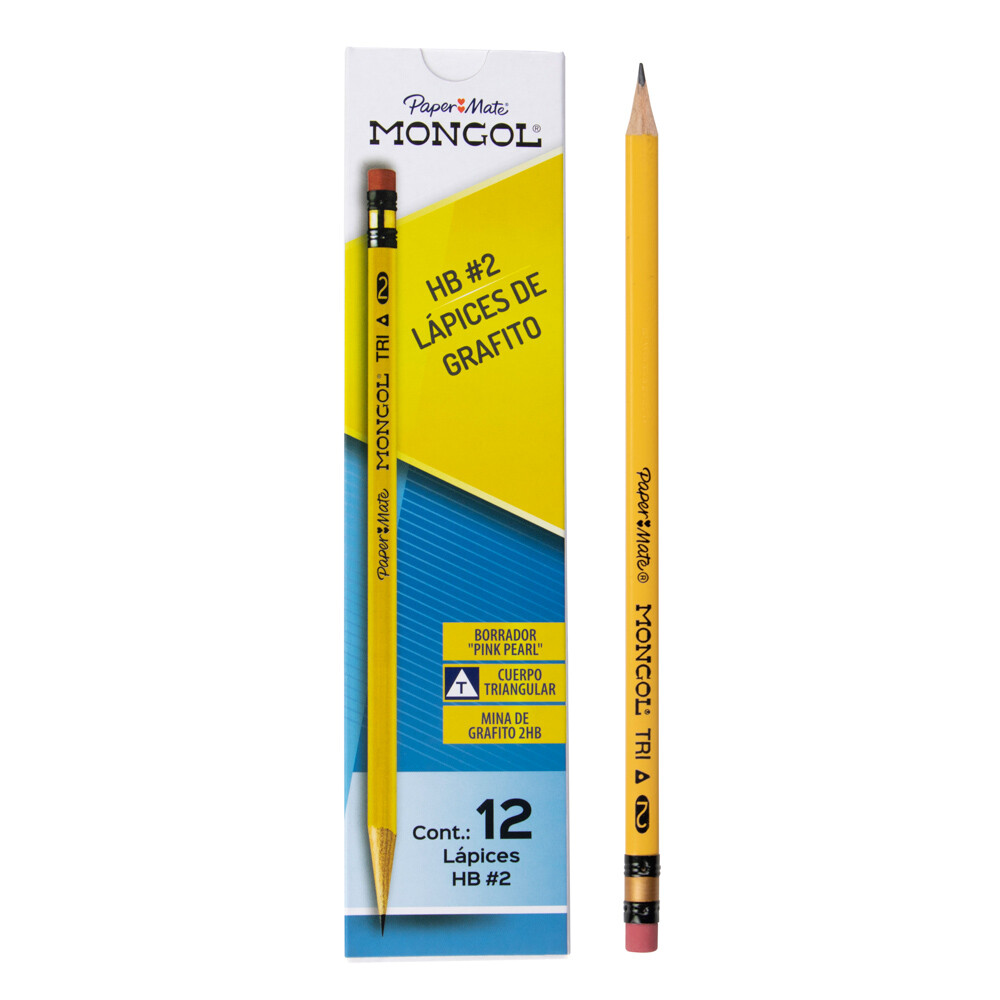 LAPIZ MONGOL TRIANGULAR AMARILLO 240X12