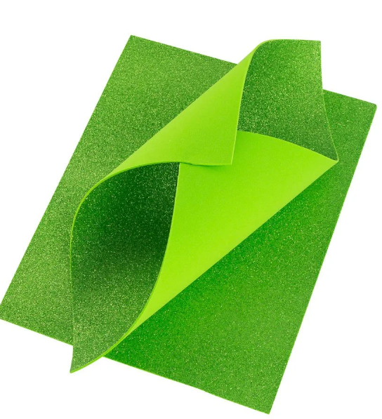 FOAMY HOJA DIAMANTINA FAST VERDE LIMON X10